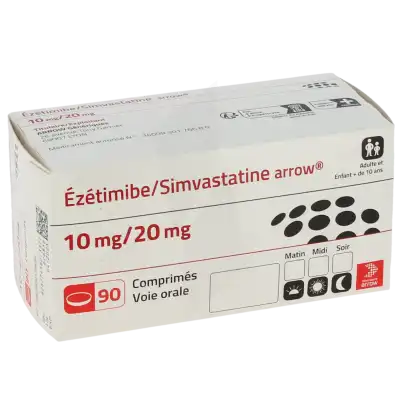 Ezetimibe/simvastatine Arrow 10 Mg/20 Mg, Comprimé à SAINT-PRIEST