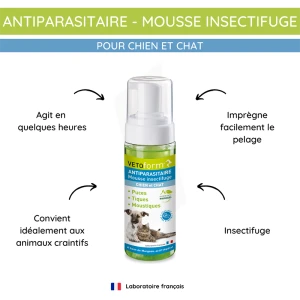Vetoform Mousse Insectifuge Chat Et Chien 150 Ml