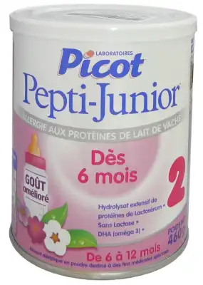 Pepti-junior Picot Lait Pdre 2ème âge B/460g à Hendaye