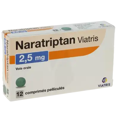 Naratriptan Viatris 2,5 Mg, Comprimé Pelliculé à CHAMPAGNOLE
