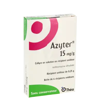 AZYTER 15 mg/g, collyre en solution en récipient unidose