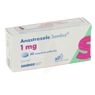 ANASTROZOLE SANDOZ 1 mg, comprimé pelliculé