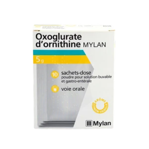 Oxoglurate D’ornithine Mylan 5 G, Poudre Pour Solution Buvable Et Gastro-entérale En Sachet-dose