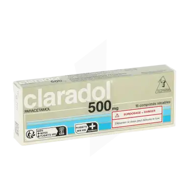 Claradol 500 Mg, Comprimé Sécable à GRENOBLE