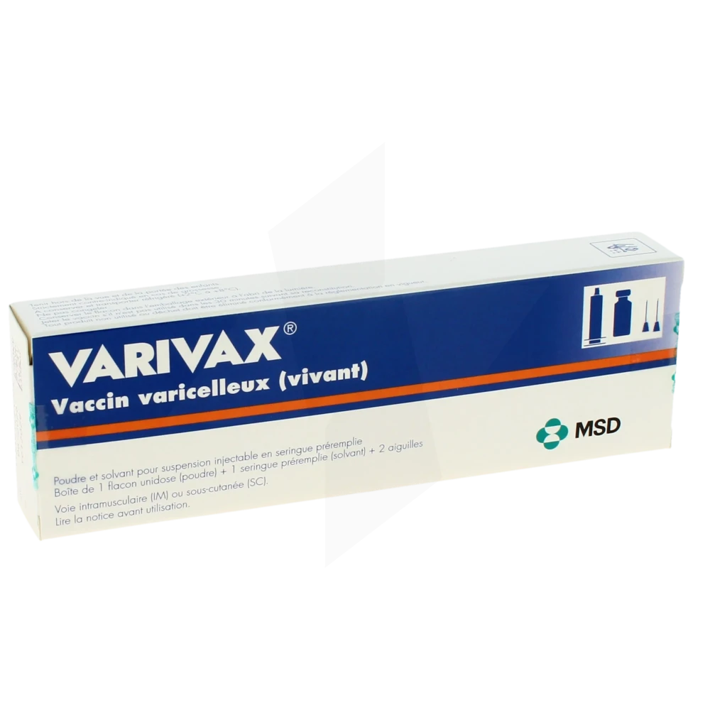 Varivax, Poudre Et Solvant Pour Suspension Injectable En Seringue Préremplie. Vaccin Varicelleux (vivant)