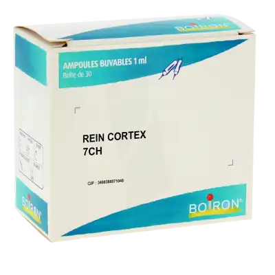 Boiron Rein Cortex 7ch Solution Buvable En Ampoules Eau Boîte De 30 Ampoules à Cazouls-lès-Béziers