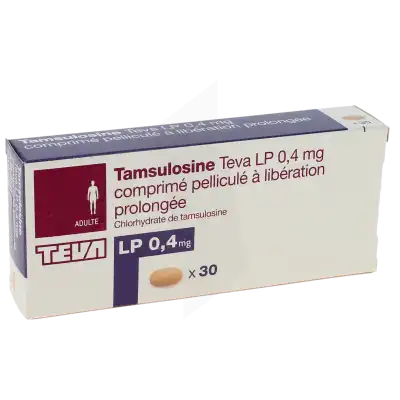 Tamsulosine Teva L.p. 0,4 Mg, Comprimé Pelliculé à Libération Prolongée à STRASBOURG