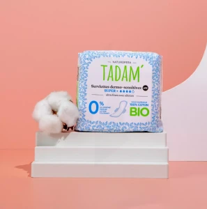 Tadam' Serviettes Dermo-sensitives Ultra Super+ Sachet/12