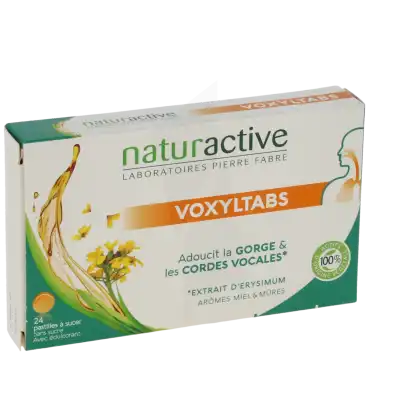Naturactive Voxyltabs Gorge & Cordes vocales 24 pastilles