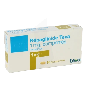 Repaglinide Teva 1 Mg, Comprimé