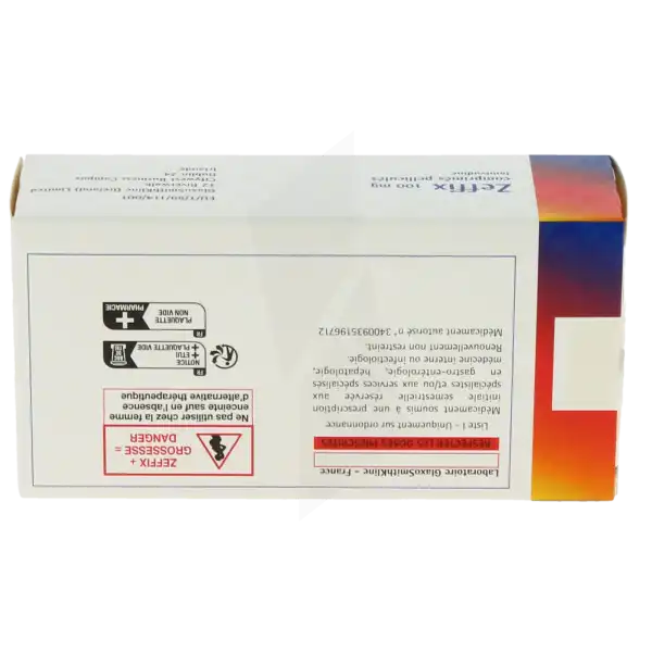 Zeffix 100 Mg, Comprimé Pelliculé
