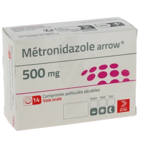 Metronidazole Arrow 500 Mg, Comprimé Pelliculé Sécable