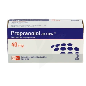 Propranolol Arrow 40 Mg, Comprimé Pelliculé Sécable