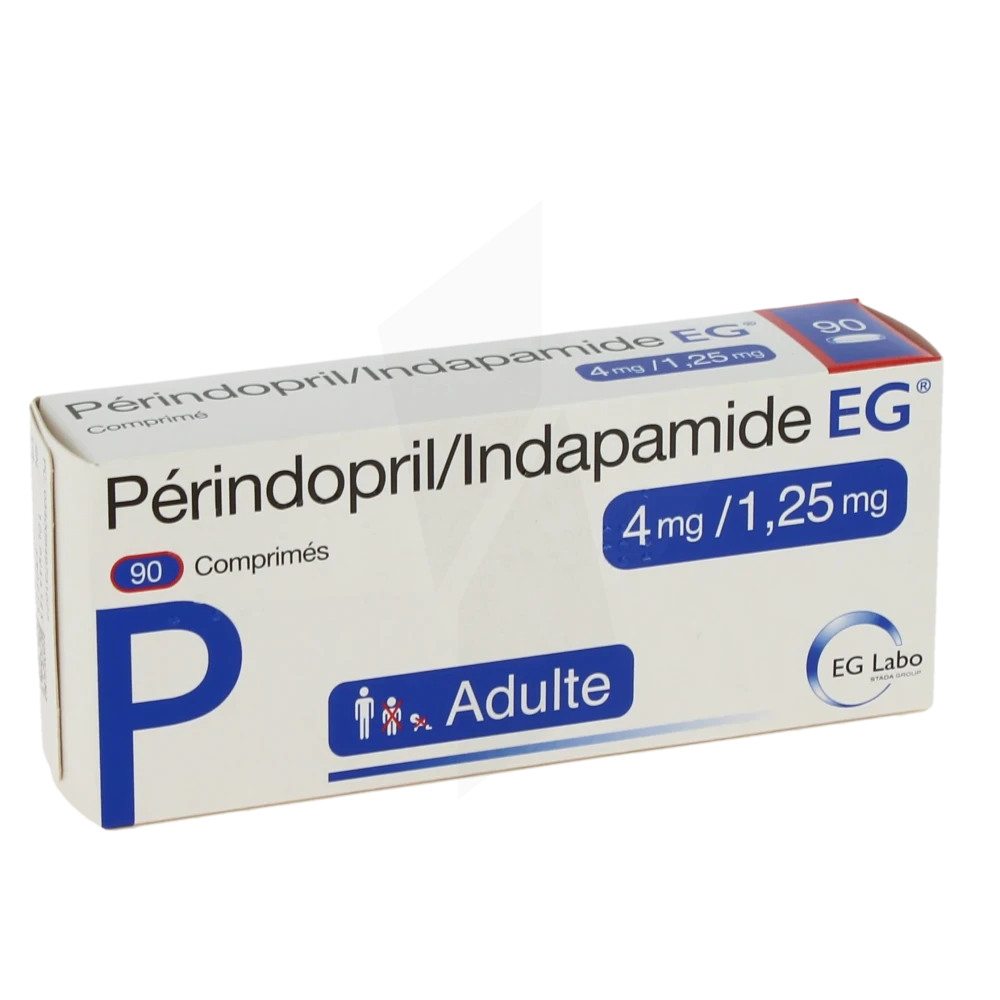 Perindopril/indapamide Eg 4 Mg/1,25 Mg, Comprimé