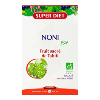 Superdiet Noni Bio Solution Buvable 20 Ampoules/15ml à VALENCE