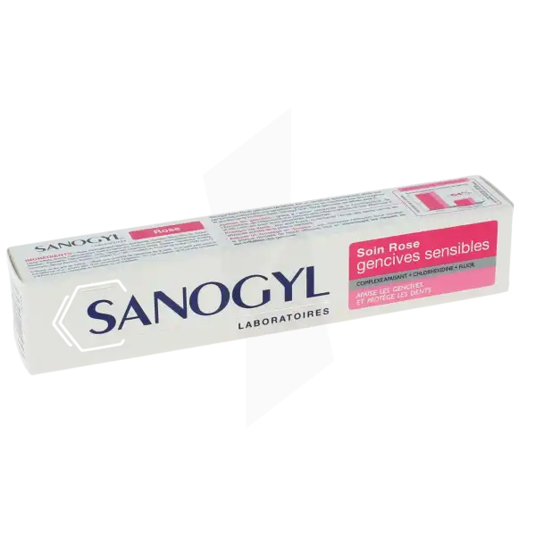 Sanogyl Rose 1500ppm Soin Gensives Sensibles 75ml