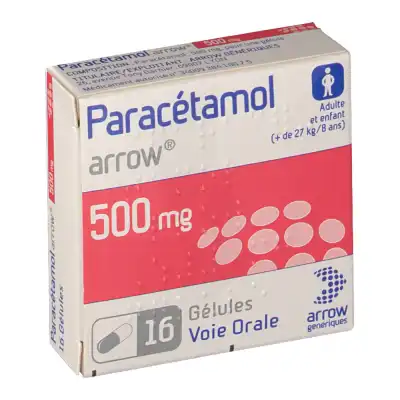 Paracetamol Arrow 500 Mg, Plq/16 à VESOUL