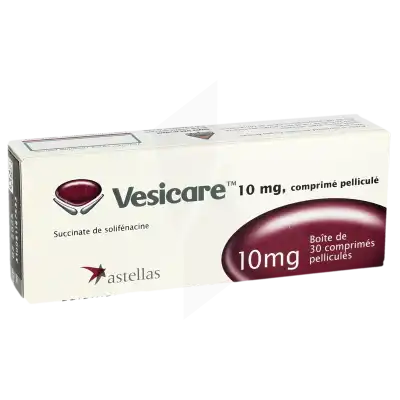 Vesicare 10 Mg, Comprimé Pelliculé à Ris-Orangis