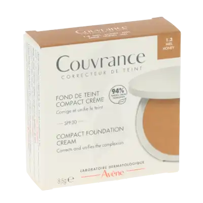 Avene Couvrance Fond De Teint Crème Miel 1.3 Boîtier/8,5g à Touques