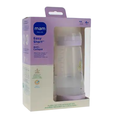 Mam Easy Start Nature Biberon Tétine Débit 3 Lilas Sable 320 Ml Boîte De 2 à CHAMPAGNOLE