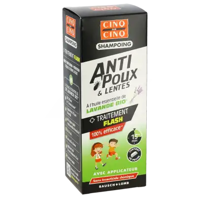 Cinq Sur Cinq Shampooing Lavande Bio Anti-poux Lentes T Appl/100ml+peigne à ANDERNOS-LES-BAINS