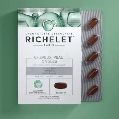 Richelet Cheveux Peau Ongles Capsules B/30 à Nice