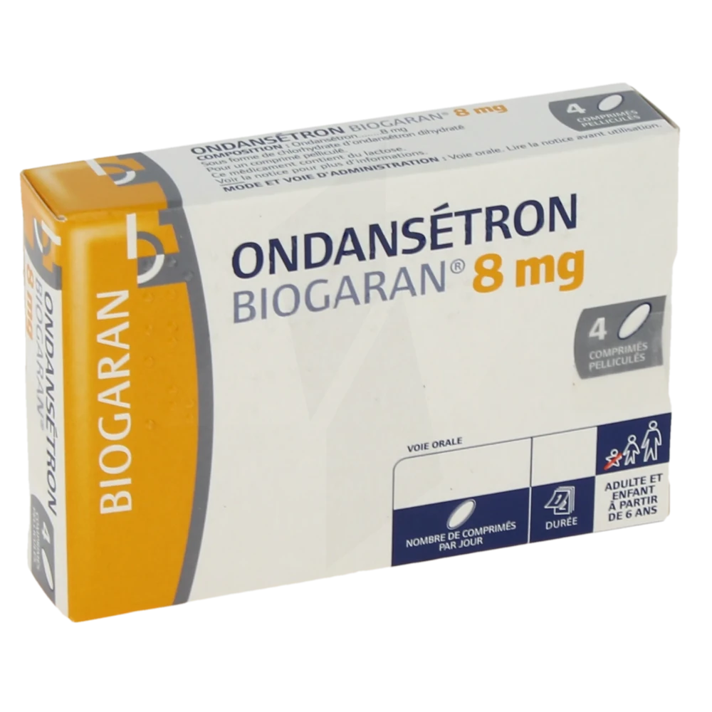 Ondansetron Biogaran 8 Mg, Comprimé Pelliculé