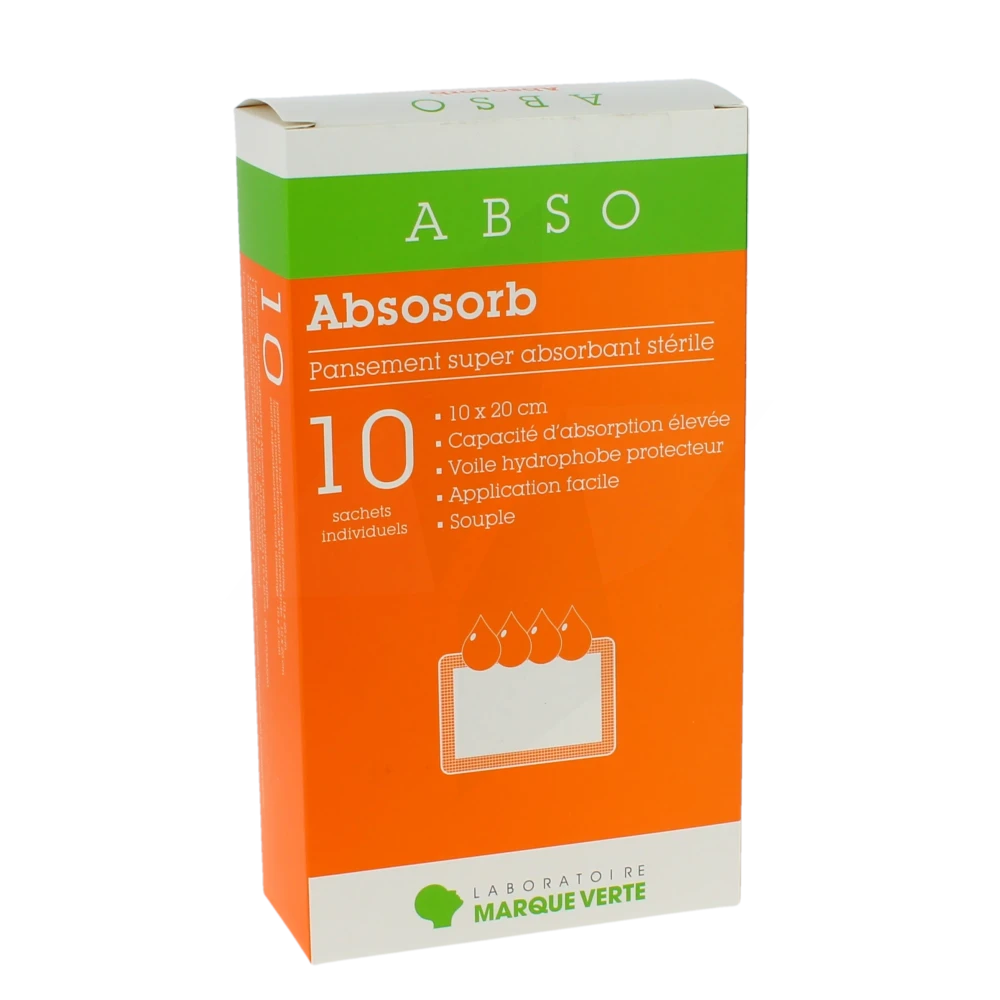 Absosorb Pans.super Abs. 10x20cm  Bt10