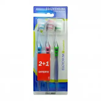 Elgydium Brosse A Dent Lot De 3 Souples à TOULOUSE