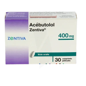 Acebutolol Zentiva 400 Mg, Comprimé Pelliculé