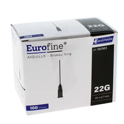 Eurofine Aiguille Hypodermique Noir 0,7x30mm B/100 à Mérignac
