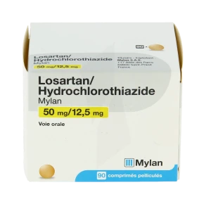 Losartan/hydrochlorothiazide Viatris 50 Mg/12,5 Mg, Comprimé Pelliculé