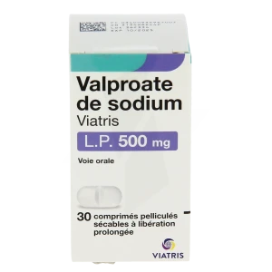 Valproate De Sodium Viatris L.p. 500 Mg, Comprimé Pelliculé Sécable à Libération Prolongée