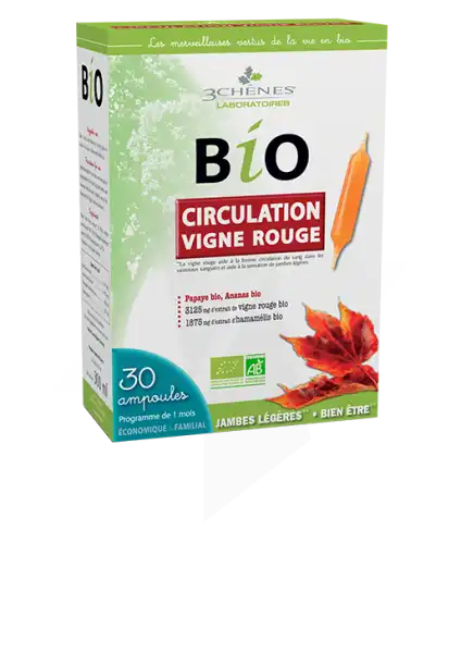 3 Chenes Bio Solution Buvable Circulation 30 Ampoules/10ml
