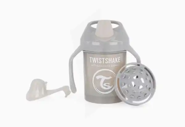 Twistshake Mini Cup Rose 4 Mois+ 230ml Gris