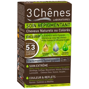 Soin Repigmentant Kit Cheveux Naturels Ou Colorés 5.3 Pigments Châtain Clair Doré