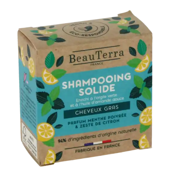 Beauterra Shampooing Solide Cheveux Gras B/75g