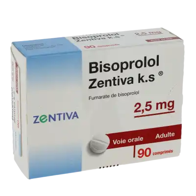 BISOPROLOL ZENTIVA K.S 2,5 mg, comprimé