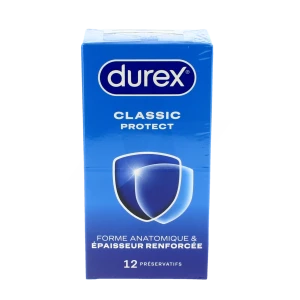 Durex Classic Protect Préservatif Avec Réservoir B/12