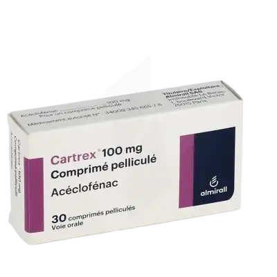 CARTREX 100 mg, comprimé pelliculé