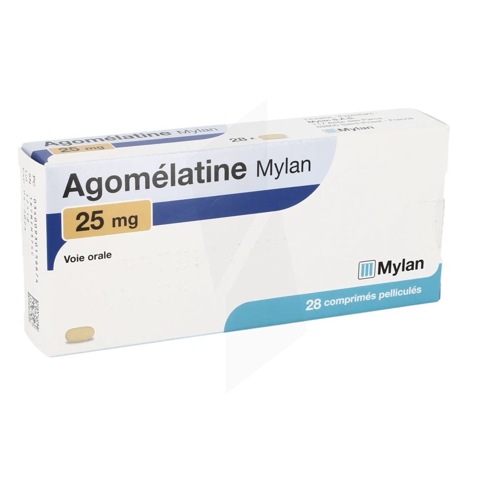 Agomelatine Viatris 25 Mg, Comprimé Pelliculé