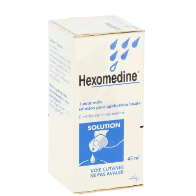 HEXOMEDINE 1 POUR MILLE, solution pour application cutanée