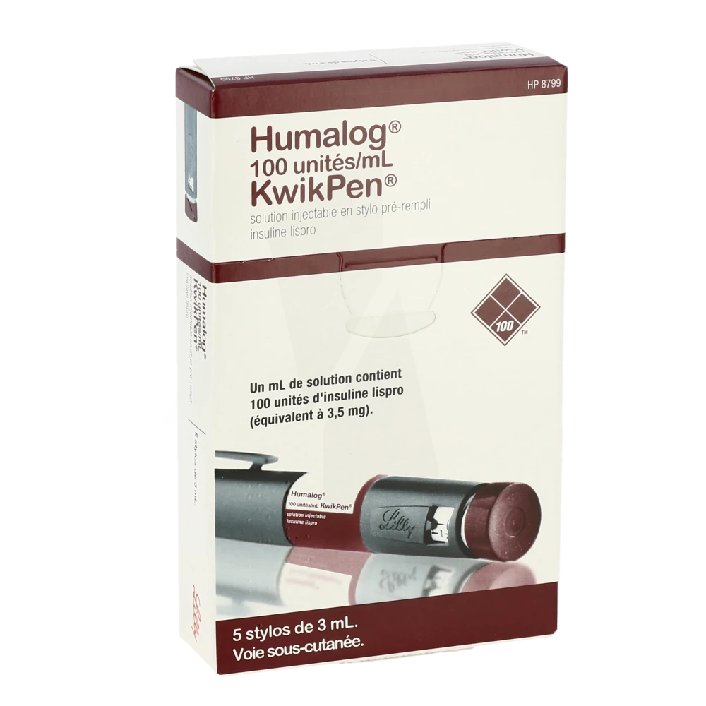 Humalog 100 Ui/ml Kwikpen, Solution Injectable