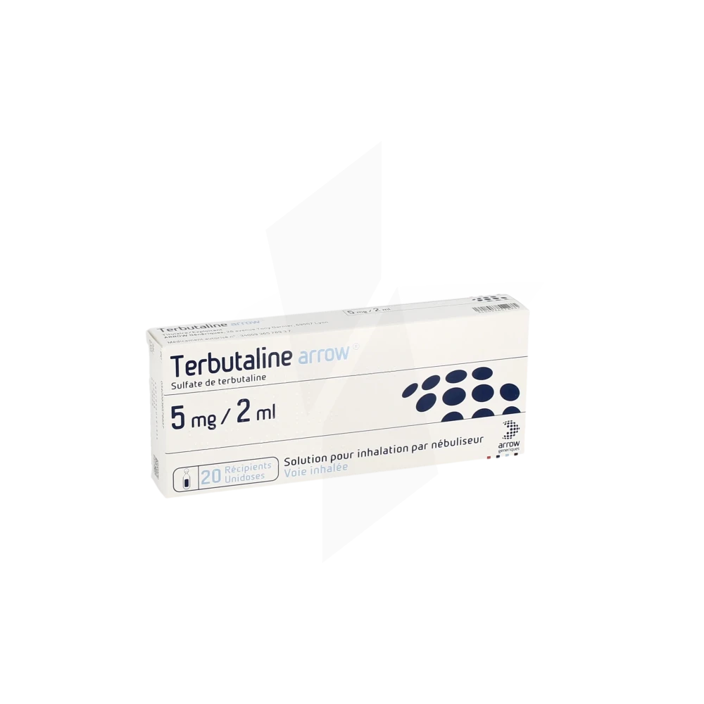 Terbutaline Arrow 5 Mg/2 Ml, Solution Pour Inhalation Par Nébuliseur En Récipient Unidose