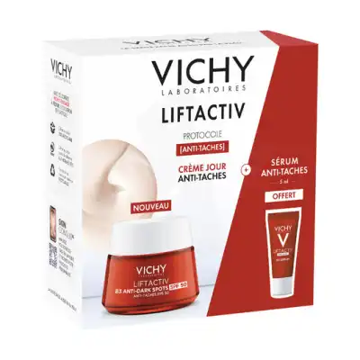 Vichy Liftactiv Spf50 Crème B3 Anti-taches & Anti-rides Pot/50ml+mini Sérum à VITRE