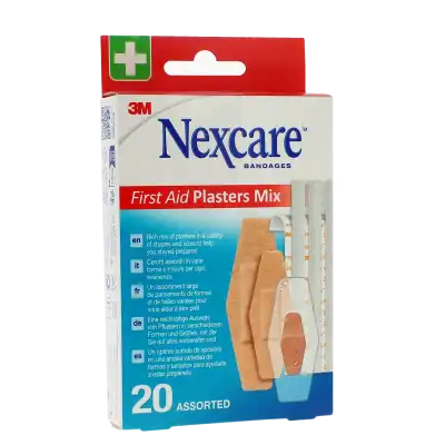 Nexcare First Aid Mix Pansement Boîte De 20 à Paris