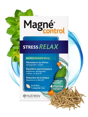 Nutreov Magné Control Stress Relax Comprimés B/30 à NICE