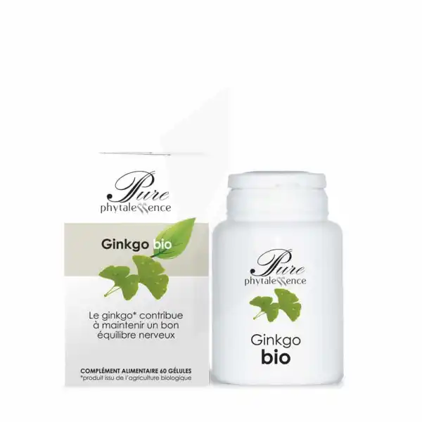 Phytalessence Pure Extrait Sec Ginkgo Bio 60 Gélules