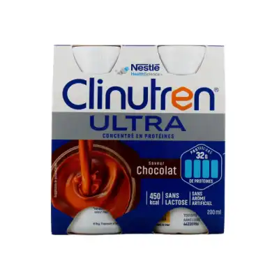 Clinutren Ultra Nutriment Chocolat 4bouteilles/200ml à Ferney-Voltaire