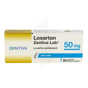 Losartan Zentiva Lab 50 Mg, Comprimé Pelliculé Sécable